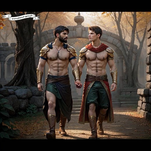 A Walk in the Park #gayart #manlovesman #LGBT #AIanimation #gaylove #friendschip #menlove #hotmen | Planet Gay