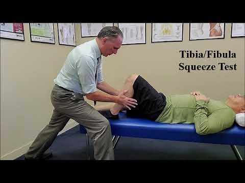 queeze Test | High Ankle Sprain (Syndesmotic) Exam