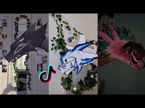 Dragon Puppet Crafts | Paper Dragon TikTok Compilation #229