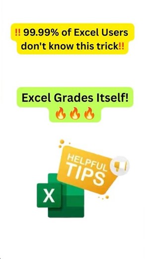 Stop grading manually! Use Vlookup 😎 | Excel Formula Hacks #excelhacks #viral #viralvideo