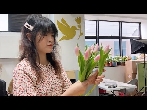 How To Make A Tulip Bouquet | Florist Vlog