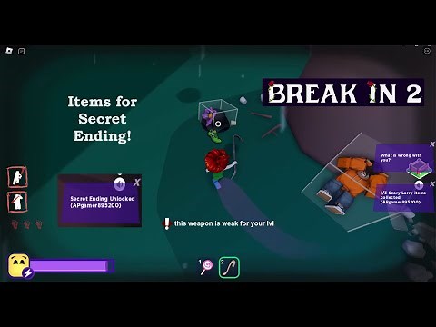 Roblox Break in 2 How to get Scary Larry's gold crowbar, hat and mask for the Secret Ending!