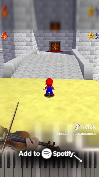 This song is slightly extended as the original stops on the magical suspended chord just as Mario is about to pop out of the pipe. Wahoo! It obviously has close ties to the song from inside the castle, but the differences are stark enough to warrant two different versions. #supermario64 #nintendo64 #piano #violin #nintendo