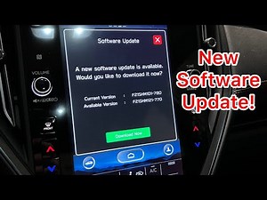 2022 WRX Software Update