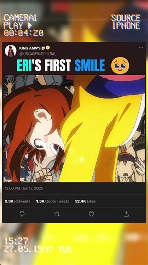 ERI'S FIRST SMILE 🥹 | #myheroacademia #edit #amv #anime
