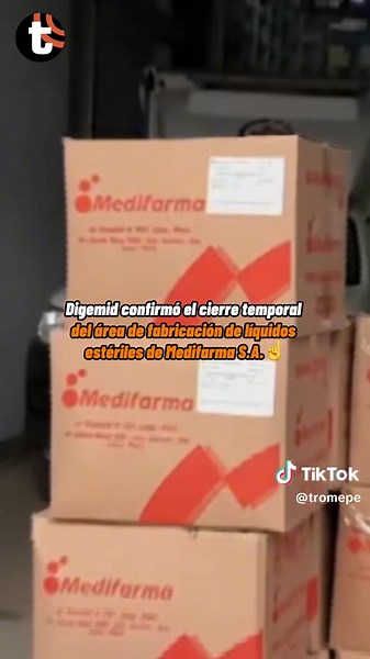 Cierre temporal de Medifarma S.A. por fallas en suero