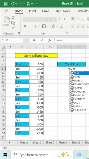 Excel Interview Trick: Sum Buy Prices in Seconds