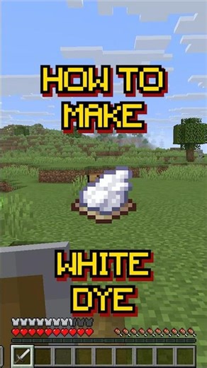 Minecraft: How to make White Dye | Recipe 154