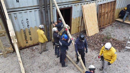 VBFD and VA-TF2 are hosting their annual Structural Collapse Specialist Course (SCS), Oct. 25 - Nov. 1. More than 144 first responders from across the nation (including one student from Vancouver, British Columbia, and two students from McKinney, Texas) on skills and techniques in structural collapse operations to include heavy lifting and moving; airbag operations; internal and external shoring operations; cutting and burning; concrete breaching and breaking; and practical crane operations. #st