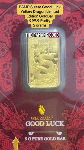 PAMP Suisse Good Luck Yellow Dragon Gold Bar Overview