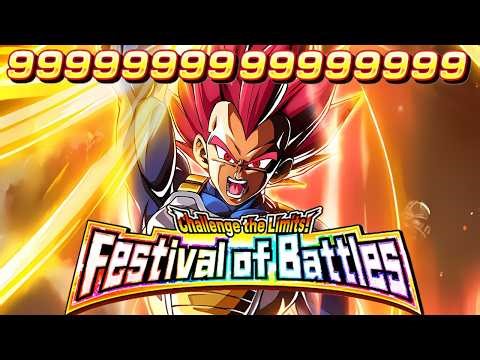 STR LR SUPER SAIYAN GOD VEGETA VS FESTIVAL OF BATTLES! Dragon Ball Z Dokkan Battle