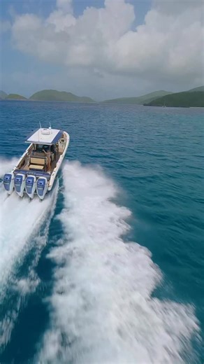Explore the US & British Virgin Islands in style with @renaissance_marine 👌 Enjoy a custom private charter aboard the stunning Nor-Tech 390 Sport, blending performance, comfort, and pure island luxury. Book your dream charter now with @renaissance_marine! 📸 @maritime_media #boatsgonewild #nortechboats #yachtcharter | Boats Gone Wild