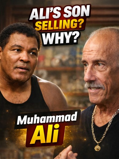 Muhammad Ali's son in the Pawn Shop 🧐 . #muhammadali #boxinggloves🥊 #pawnstarspawnshop #treasures #money