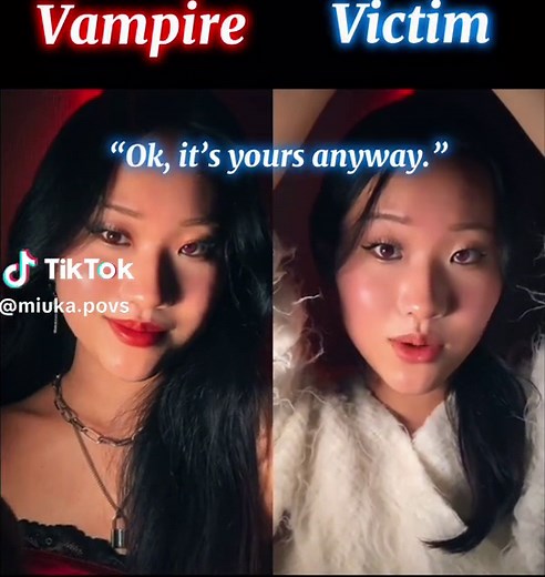 #pov A vampire mind controls the victim to feed on her, but this time it doesn’t work… #foryou