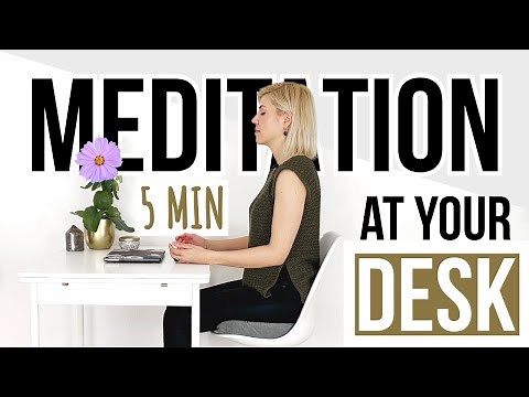 5 MIN Office Meditation at your Desk | Yoga at Work