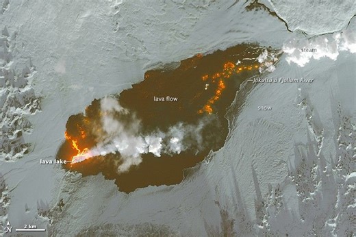 Growth of the Holuhraun Lava Field - NASA Science