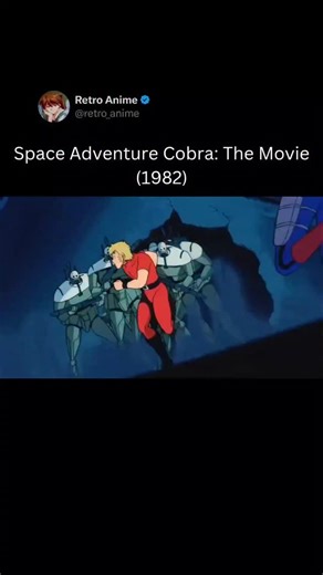 Retro Anime on Instagram: "Space Adventure Cobra: The Movie (1982) - Anime: Space Adventure Cobra: The Movie Aired: July 3, 1982 (Film) Genre: Sci-Fi • Action • Adventure • Space Opera Creator: Based on the manga by Buichi Terasawa Studio: Toei Animation Synopsis: Space Adventure Cobra: The Movie follows the legendary space rogue Cobra as he becomes entangled in a high-stakes quest involving mysterious sisters, ancient secrets, and a powerful cosmic weapon. Armed with his iconic Psycho-Gun and t