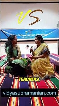 VSA Candid Conversations! How did we begin? 🌱#vidyasubramanianacademy #founder #learnonline #music
