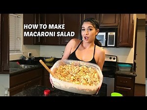 COOKING MACARONI SALAD WITH MOE MONEY