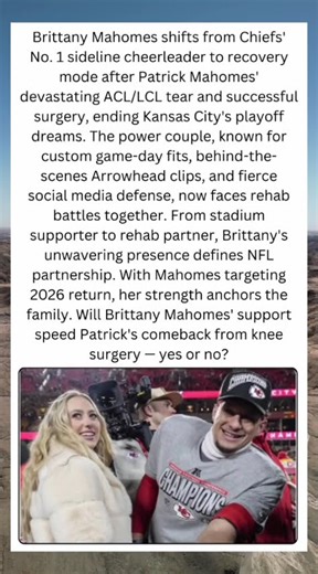 😢 Brittany Mahomes in Shock After Patrick's ACL Injury Begins New Recovery Chapter