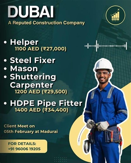 UAE Facility Management Jobs | Plumber, Electrician, MEP | Trichy Meet 🇦🇪