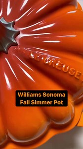 Make your home smell like fall. 🍂🍁 Try our Simmer Pot recipe in the new Le Creuset Pumpkin Cocotte. Fall Simmer Pot: https://bit.ly/3L14TVA Le Creuset Pumpkin Cocotte: https://bit.ly/3Dhg6Q2 | Williams Sonoma