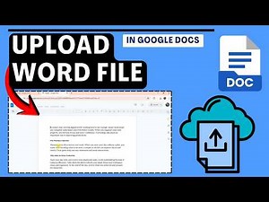 How To Upload A Word Doc To Google Docs
