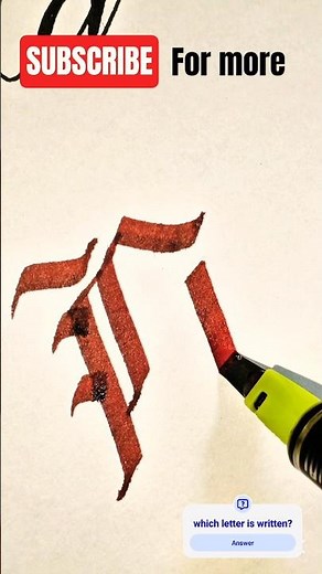 Gothic Old English Letter C ✒️ | Bold Classic Strokes #Shorts