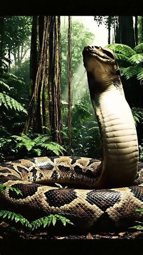 Beautiful Woman Transforms Into a Giant Anaconda AI Magic