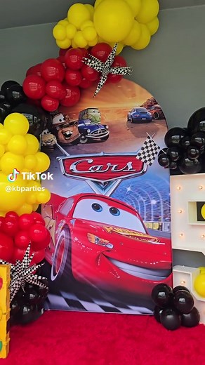 Lightning McQueen 5th Birthday Party Decor