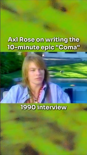 Axl Rose: The story behind "Coma" #axlrose #interview #gunsnroses #90srock #rocklegends