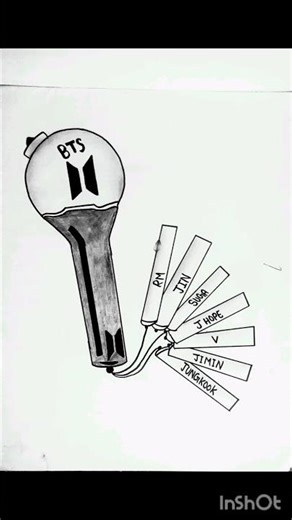 BTS💜💜 #dynamite #bts #drawing #btsdrawing #shorts #viral