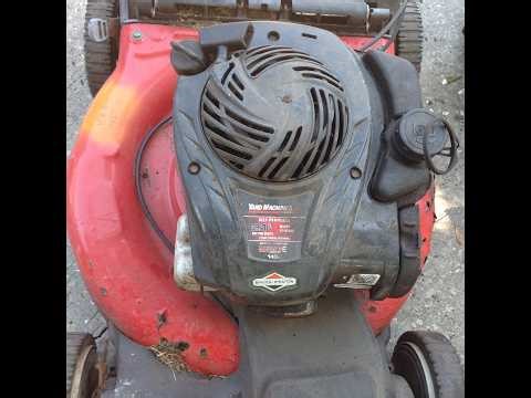 Happy Friday.!! 2013 Yard Machines 550E Lawn Mower. This Rusty Red Turd was left on my Driveway.!