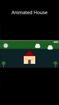I Built an Animated House Using Only HTML & CSS 😳 (Day/Night Mode) #coding #uidesignlearning