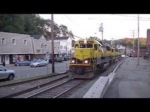 NYS&W SU-99 roars through downtown Butler, NJ