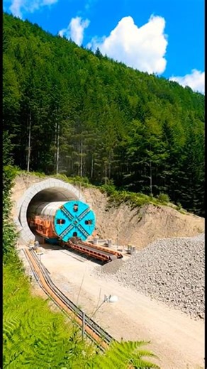 Mechanical Excavation Using a Hard Rock Tunnel Boring Machine #railway #train #wesel