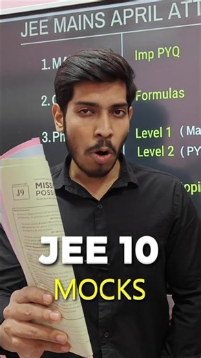 JEE 2026: 10 Mock Tests Free for 99%ile 🔥| APRIL ATTEMPT #jee #shorts