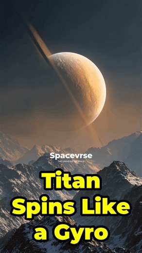 Saturn's Moon Titan Is Acting Like a Gyroscope 🌑 | SpaceVrse