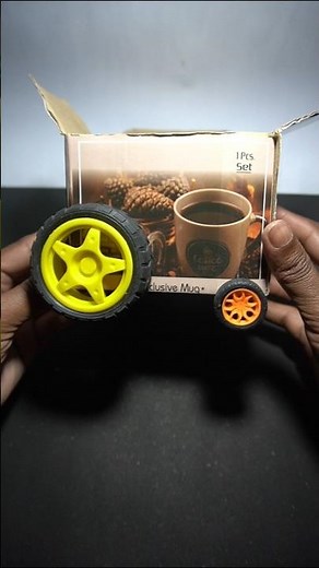 Cardboard Box and gear motor car. #boxcar #dcmotor #diy #car