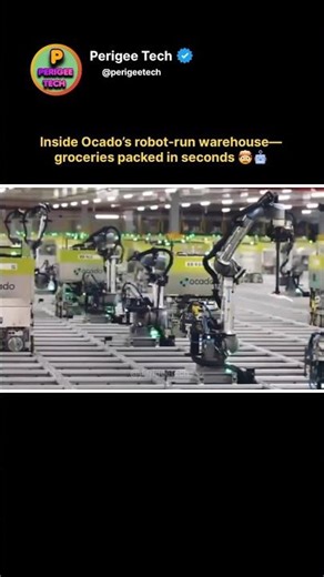 Inside a Fully Automated Robot Warehouse 🤯#shorts #robotics #ai #technology #innovation #futuretech