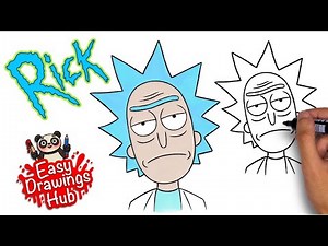 How to draw Rick from Rick and Morty in 4 minutes