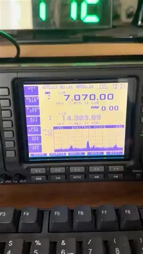 Listening to the 40m band.