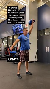 ➡️ Comment “KBSTART” if you want a simple 4-week plan that helps you get stronger, stay consistent, and stop overthinking your workouts. Most people get stuck because they think they need the perfect program or an hour at the gym. But real progress comes from simple workouts you can actually stick to — especially when life is busy. Try this beginner-friendly kettlebell ladder: Kettlebell Complex Workout • 10 swings • 8 squats • 6 overhead press • 4 thrusters • 2 snatch (1 each side) Rest 1 minut