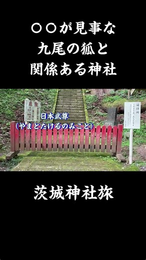 What is the Shrine in Hitachiomiya City with the Magnificent 〇〇 and a Connection to the Nine-Tail...