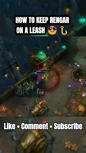 HOW TO KEEP RENGAR ON A LEASH 😎🪝 | Thresh Hooks Mid-Air | League of Legends ARAM #shorts