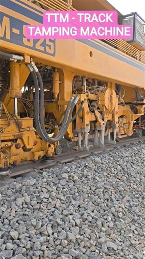 TTM used in railway to lift ,align and tamp railway tracks. #railwaycontent #train #railways