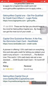Getmyoffers Capital one