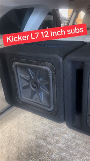 DAW Discount Audio & Wheels on Instagram: "Kicker l7 12 inch sub woofers #KickerAudio #LosAngeles#paramount"