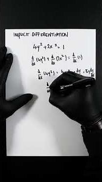 A Level Mathematics: Implicit Differentiation Explained #implicitdifferentiation #differentiation