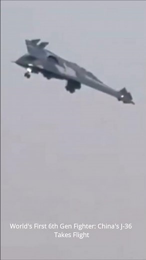 World's First 6th Gen Fighter : China's J-36 Takes Flight